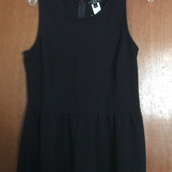 Reynah Couture Black Gather Waist Pleat Dress - Picture 3 of 6